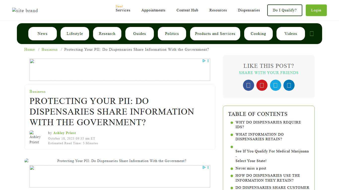 Is Your PII Safe at Dispensaries? What You Need to Know